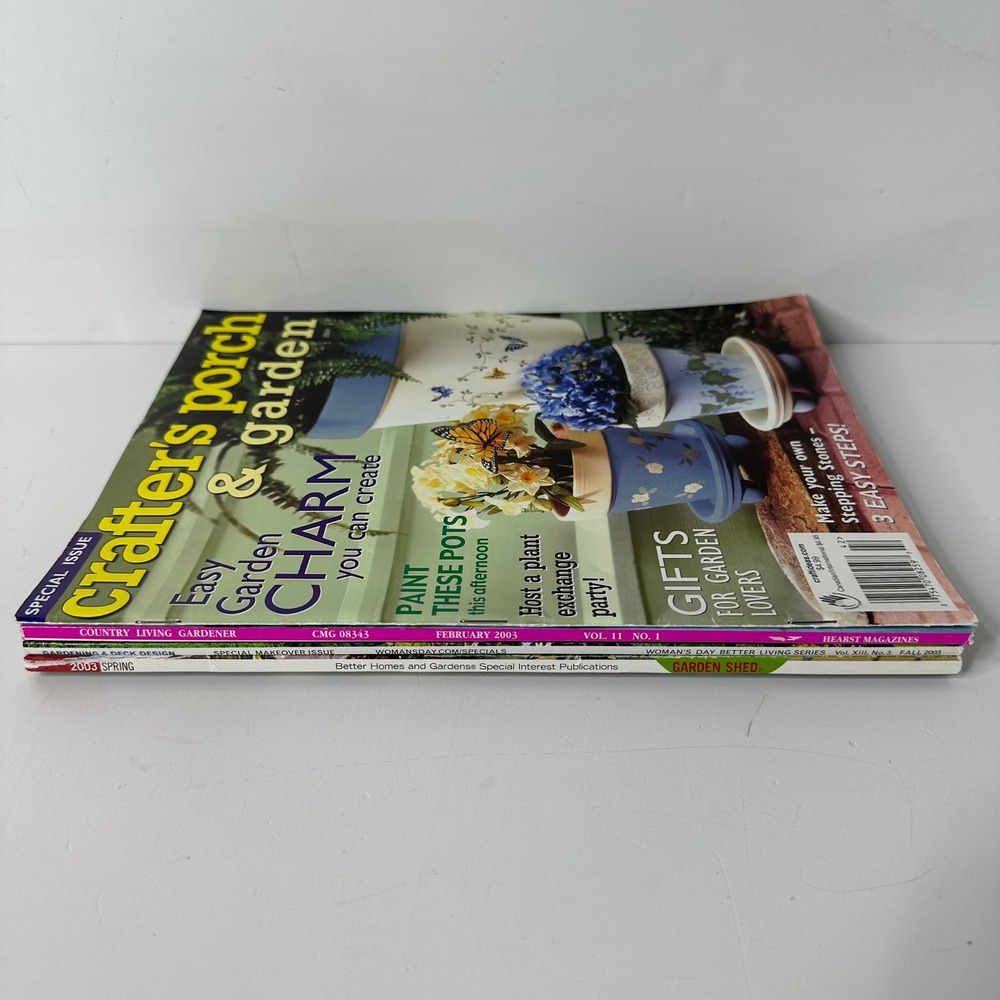 4 Mixed Lot Garden Craft Magazines 2003 2004 Better Homes Country Living - Picture 3 of 7